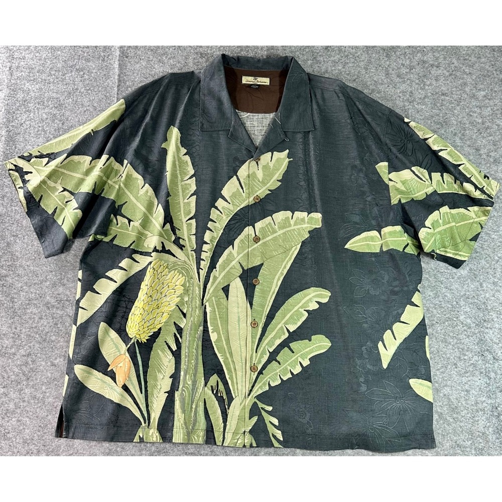 Tommy Bahama Men's 100% Silk Tropical Camp Shirt sz XXL (16006)